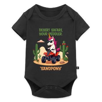 Desert Unicorn - Baby Premium short-sleeve bodysuit - black - Front