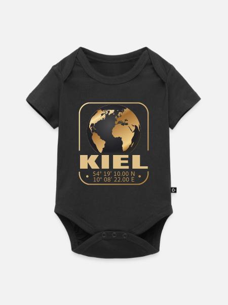 Kiel - Baby Premium Kurzarmbody - Schwarz