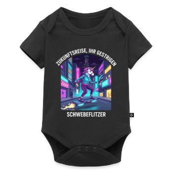 Licorne du futur - Body à manches courtes Premium Bébé - noir - Devant