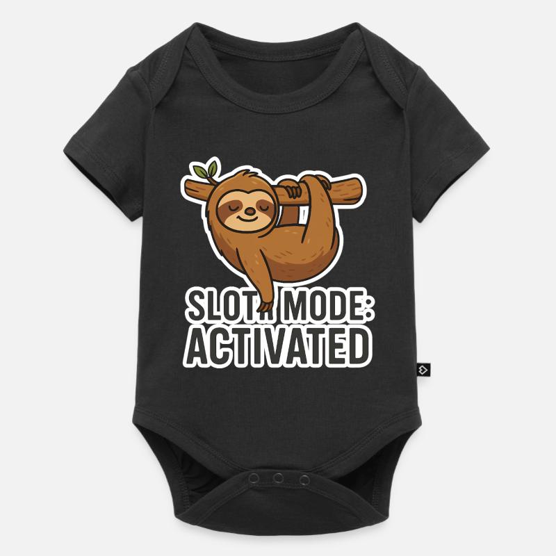 Sloth Mode: Activated - Funny Sloth Saying - Baby Premium short-sleeve bodysuit - black