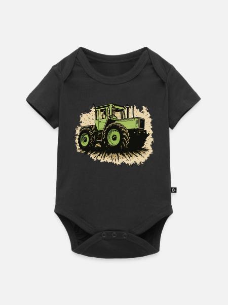 Traktor - Baby Premium Kurzarmbody - Schwarz