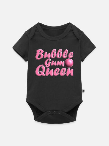 Bubblegum Queen rosa - Baby Premium Kurzarmbody - Schwarz