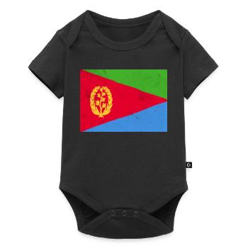 Eritreische Flagge – Afrikanische Identität - Baby Premium Kurzarmbody - Schwarz - Vorne