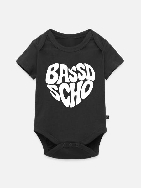 Bassd scho - Baby Premium Kurzarmbody - Schwarz