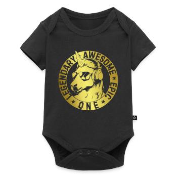 LÉGENDAIRE ET GÉNIAL ÉPIQUE - Body à manches courtes Premium Bébé - noir - Devant