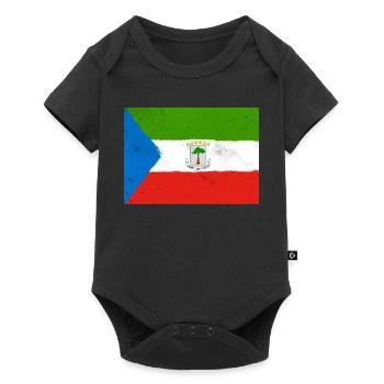 Flag of Equatorial Guinea – Tropical Identity - Baby Premium short-sleeve bodysuit - black - Front