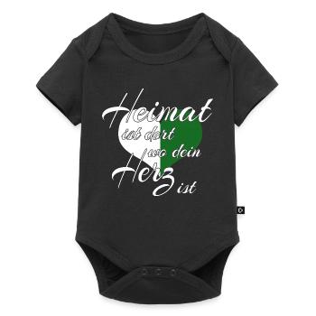 - Saxony - Baby Premium short-sleeve bodysuit - black - Front