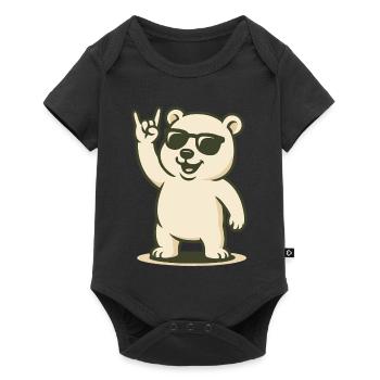 Rocker arctique - Body à manches courtes Premium Bébé - noir - Devant
