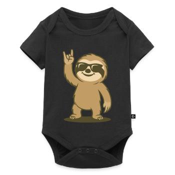 Lazy Rock Vibes - Baby Premium short-sleeve bodysuit - black - Front