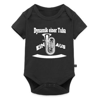 Dynamik einer Tuba - Ein oder Aus - Baby Premium Kurzarmbody - Schwarz - Vorne