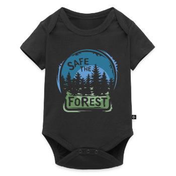 Save the Forest – Sustainable Nature Design - Baby Premium short-sleeve bodysuit - black - Front
