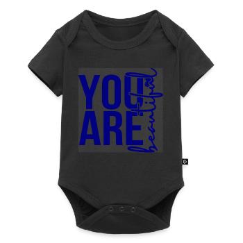 Inspirierendes Zitat  - Baby Premium Kurzarmbody - Schwarz - Vorne