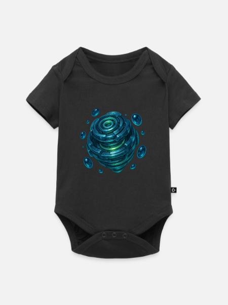 Cyber Sphere Matrix - Baby Premium Kurzarmbody - Schwarz
