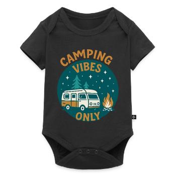 Camping Vibes Only - Leisure Design - Baby Premium short-sleeve bodysuit - black - Front