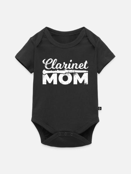 Klarinettenspieler Mama - Baby Premium Kurzarmbody - Schwarz