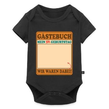 Guestbook My 50th Birthday - We were there! - Baby Premium short-sleeve bodysuit - black - Front