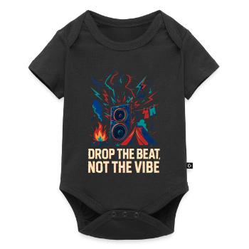  Drop the Beat, Not the Vibe - Baby Premium short-sleeve bodysuit - black - Front