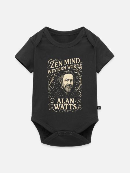 Zen Mind Westliche Worte Kunst - Baby Premium Kurzarmbody - Schwarz
