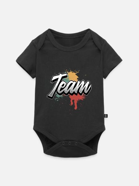 Team - Baby Premium Kurzarmbody - Schwarz