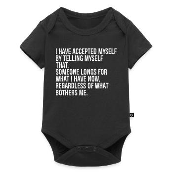 Ich habe mich selbst akzeptiert, indem ich mir gesagt habe, dass - Baby Premium Kurzarmbody - Schwarz - Vorne