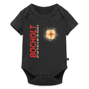 Bocholt - Baby Premium Kurzarmbody - Schwarz - Vorne