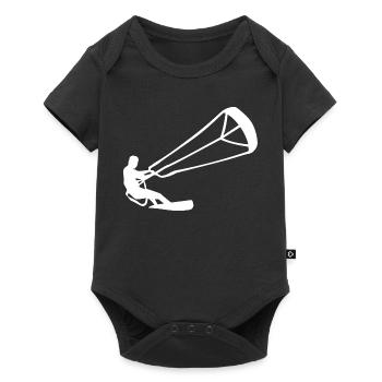 Kitesurfeur Silhouette Kiteboarding Adrenaline Sport - Body à manches courtes Premium Bébé - noir - Devant