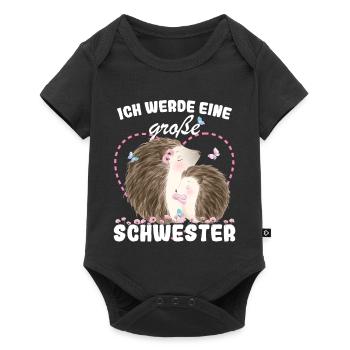 Announcing offspring I'm going to be a big sister in 2027 - Baby Premium short-sleeve bodysuit - black - Front