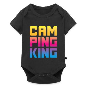 Camping King King Camper Chef Funny Sayings Fun - Baby Premium short-sleeve bodysuit - black - Front