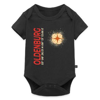 Oldenburg - Baby Premium Kurzarmbody - Schwarz - Vorne