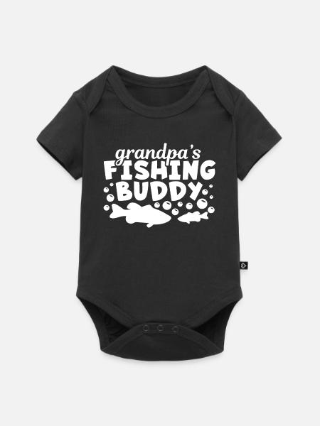 Opas Angelkumpel T-Shirt - Baby Premium Kurzarmbody - Schwarz