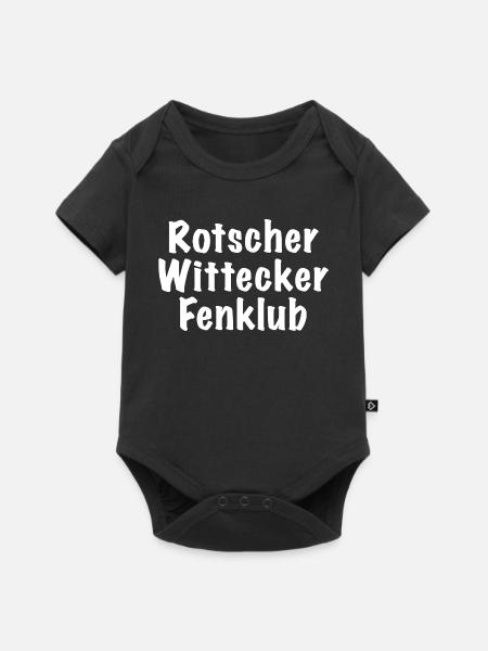 Rotscher Wittecker Fenklub - Baby Premium Kurzarmbody - Schwarz