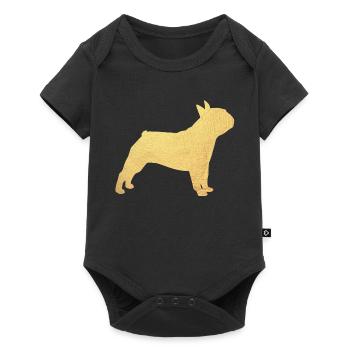 Pug Gold Dog Animal Love Deluxe Dog Wauwau Woof - Baby Premium short-sleeve bodysuit - black - Front