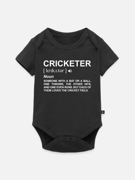 Kricketspieler Bedeutung - Baby Premium Kurzarmbody - Schwarz