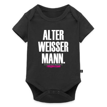 OLD WHITE MAN Design - Baby Premium short-sleeve bodysuit - black - Front
