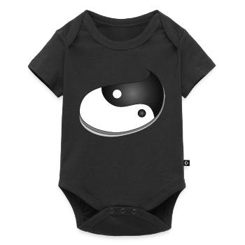 Symbole Yin-Yang en forme de goutte d’eau – Balance Design - Body à manches courtes Premium Bébé - noir - Devant