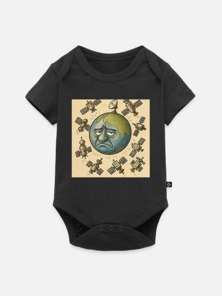 Trauriges Land - Baby Premium Kurzarmbody - Schwarz