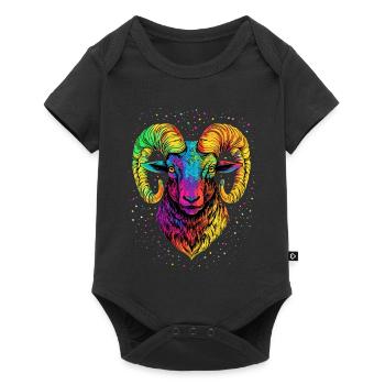 Aries mouflon Aries Wild Sheep Male Sheep - Baby Premium short-sleeve bodysuit - black - Front