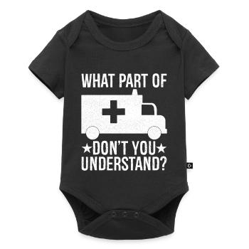 what part of don't you understand - Baby Premium Kurzarmbody - Schwarz - Vorne