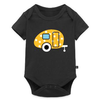 Caravan Egg Points Caravan Dots Camper Camping - Body à manches courtes Premium Bébé - noir - Devant