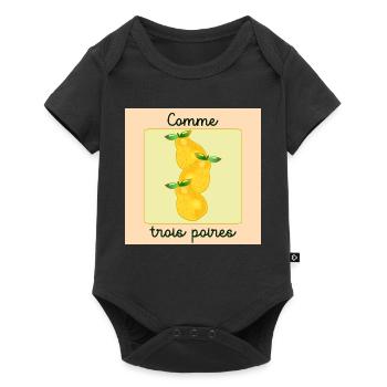 Haut comme trois poires - Body à manches courtes Premium Bébé - noir - Devant