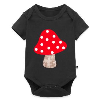 Champignon Points Conte de fées Points Porte-bonheur Lucky Child - Body à manches courtes Premium Bébé - noir - Devant