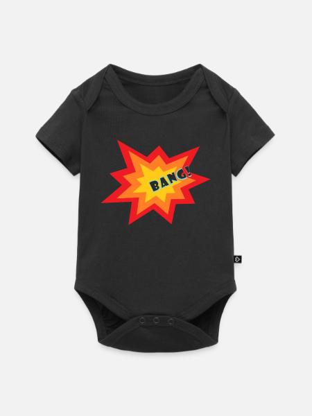 Star Explosion - Baby Premium short-sleeve bodysuit - black