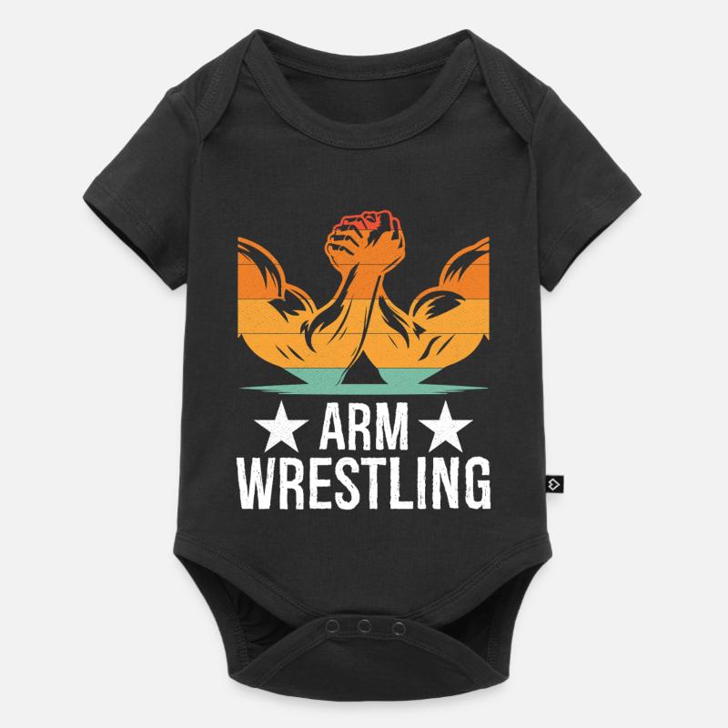 Arm Wrestling Tee - Baby Premium Kurzarmbody - Schwarz