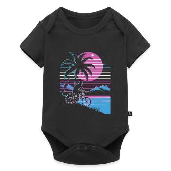 VTT Synthwave - Body à manches courtes Premium Bébé - noir - Devant