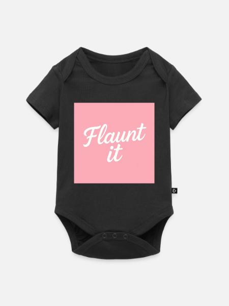 Flaunt it - Baby Premium Kurzarmbody - Schwarz