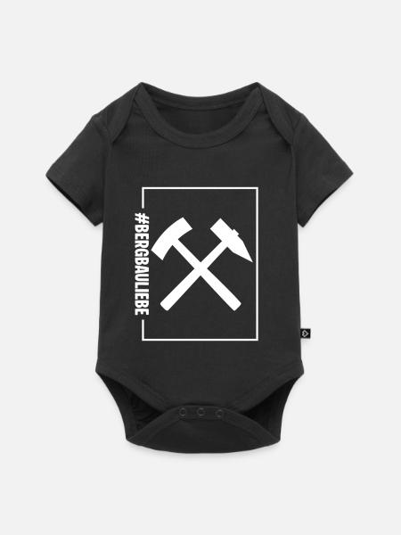Bergbauliebe - Baby Premium Kurzarmbody - Schwarz