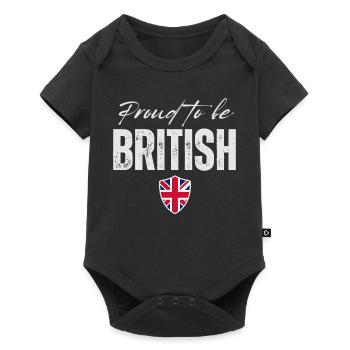 Proud British, Made in the UK - Baby Premium short-sleeve bodysuit - black - Front