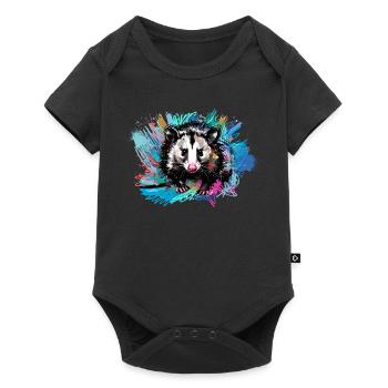 possum, ilustration, possum, colorful, graffiti - Baby Premium short-sleeve bodysuit - black - Front