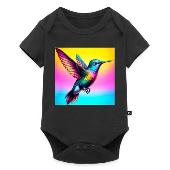 Kolibri - Baby Premium Kurzarmbody - Schwarz - Vorne