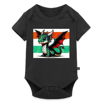 dragon - Baby Premium short-sleeve bodysuit - black - Front